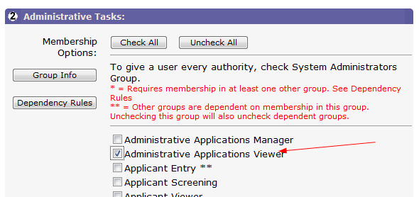 Image of Administrative Applications Viewer