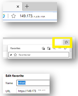Add HRMS to Favorites Bar