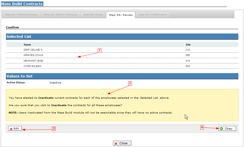 Sample of contracts to review