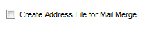 Image of create address for mail merge
