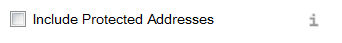 Image of include protected addresses option