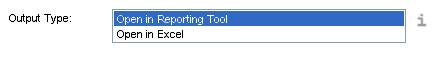 Sample of Output Type Field